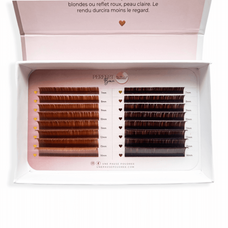 CILS MARRONS BI COLOR EN AUTOFLORAISON 0.07 C DU 7 AU 14MM MIX