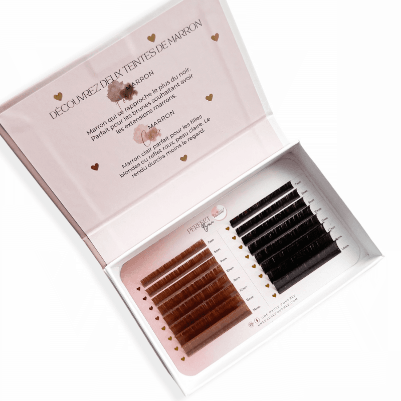 CILS MARRONS BI COLOR EN AUTOFLORAISON 0.07 C DU 7 AU 14MM MIX