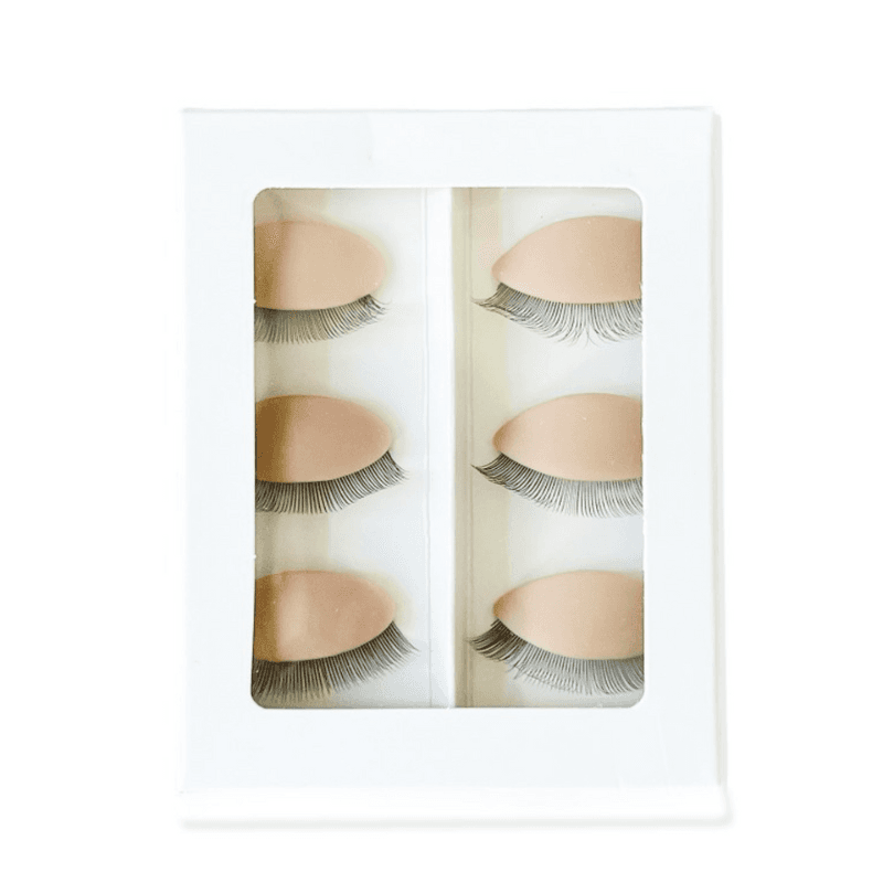 Tête d'entraînement pour extensions de cils avec 6 paupière de rechange ou tête seul ou paupière seul.