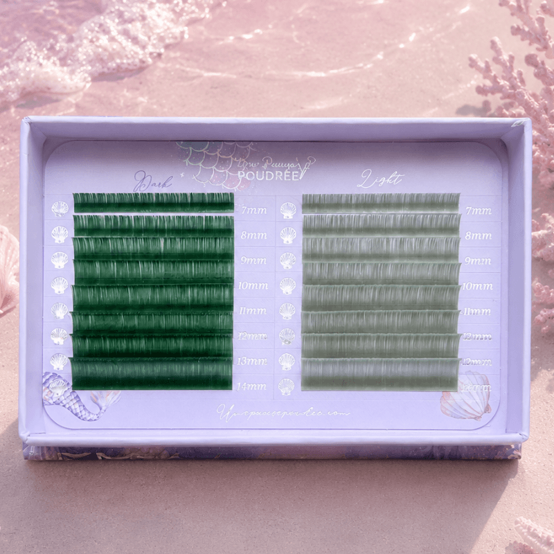 Cils autofloraison colorés 0.07C 7-14mixt mermaid lashes