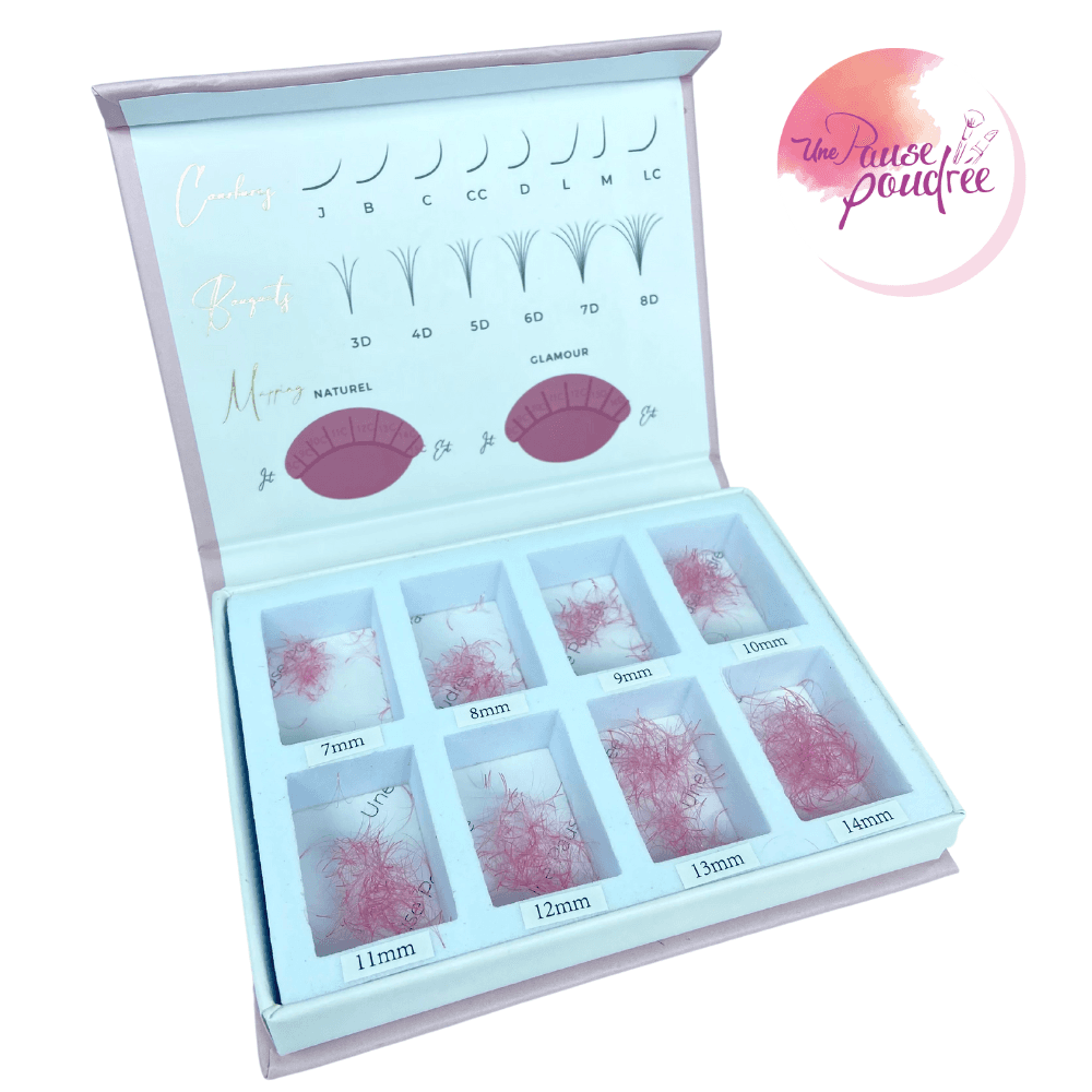 Vracs couleur rose ou mauve 3D 0.07 cc préfaits, bouquets en vrac 7-14 mixt